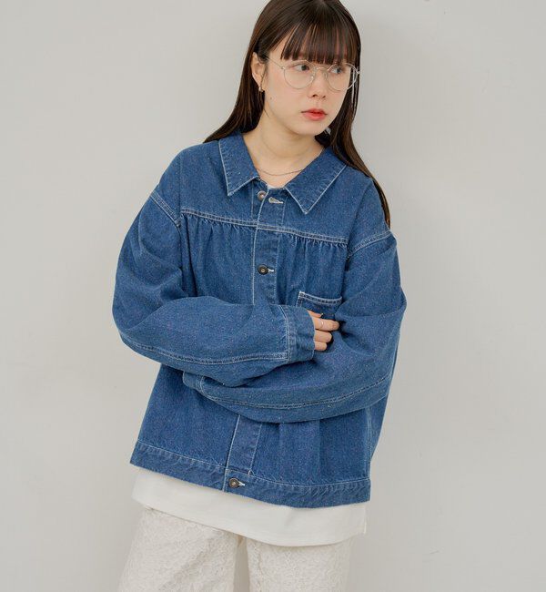  「【WHIMSIC/面長/逆三角形】ツーブリッジサングラス」|ピアス|