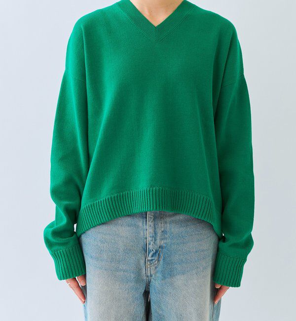 「【A・MONN】【EC・店舗限定色あり】Vネックニットプルオーバー」|ニット・セーター|