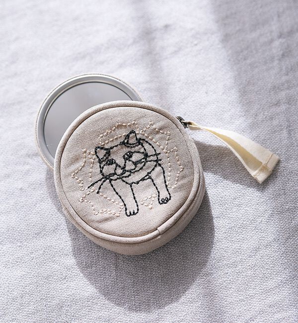 collex「【＋HAyU fabric】コンパクトミラー　缶バッチミラー　手鏡」|ポーチ|