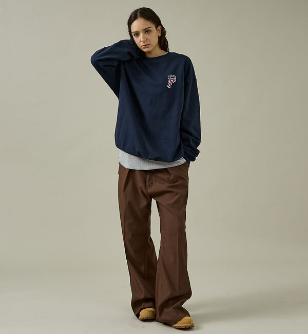 ABAHOUSE「【POLER/ポーラー】BIG LOGO CREW/ビッグロゴ クルーネックスウ」|スウェット・ジャージ|