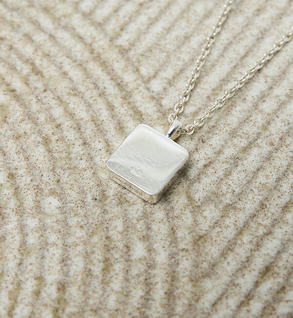 ABAHOUSE「【UNISEX】SQUARE PLATE PENDANT / スクエアプレート」|ネックレス|