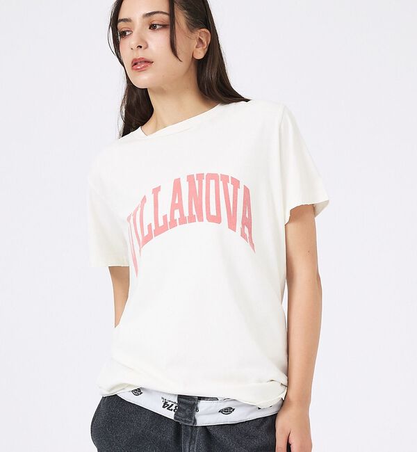 Rouge vif「【REMI RELIEF / レミレリーフ】SP加工/ロゴT/VILLANOVA」|Tシャツ・カットソー|ホワイト