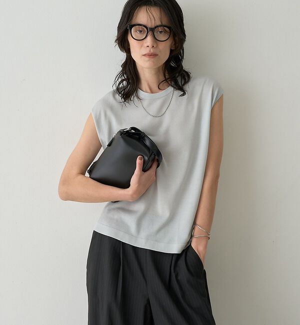 qualite「テンセルウールフレンチプルオーバー」|Tシャツ・カットソー|ライトブルー