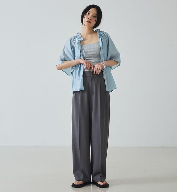 abahouse mavie「タックワイドスラックス【予約】」|その他|