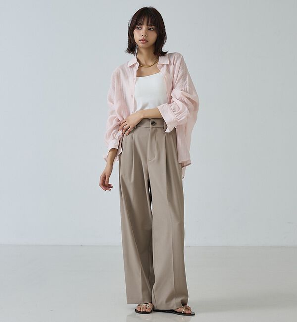 abahouse mavie「タックワイドスラックス【予約】」|その他|