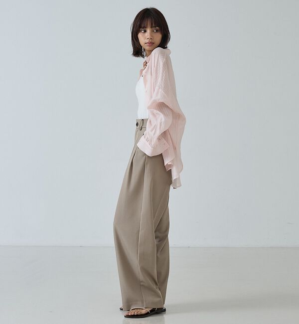 abahouse mavie「タックワイドスラックス【予約】」|その他|