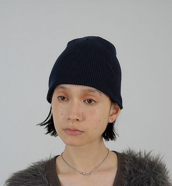 NOMINE「コットン ビーニー/ニット帽」|その他|ネイビー