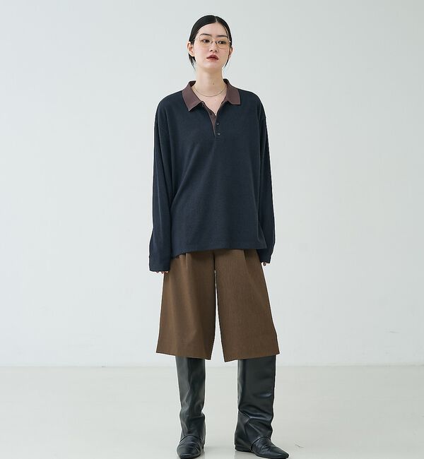 NOMINE「パイル カットソー ポロ｜配色 ロングスリーブ【予約】」|Tシャツ・カットソー|