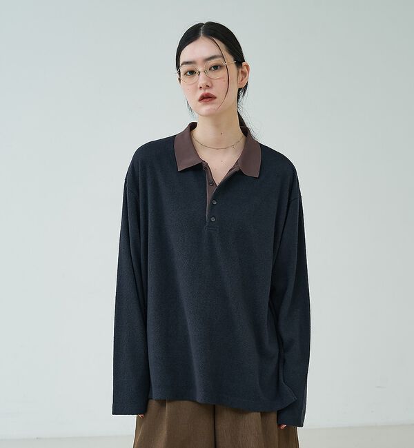 NOMINE「パイル カットソー ポロ｜配色 ロングスリーブ【予約】」|Tシャツ・カットソー|