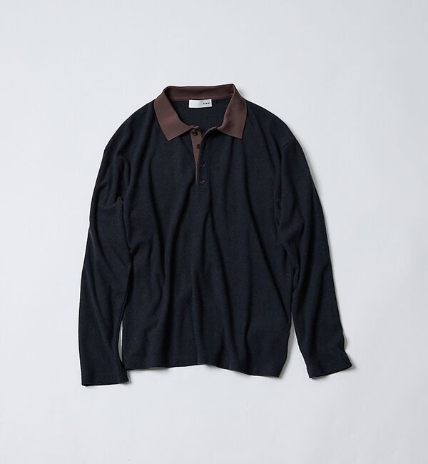 NOMINE「パイル カットソー ポロ｜配色 ロングスリーブ【予約】」|Tシャツ・カットソー|