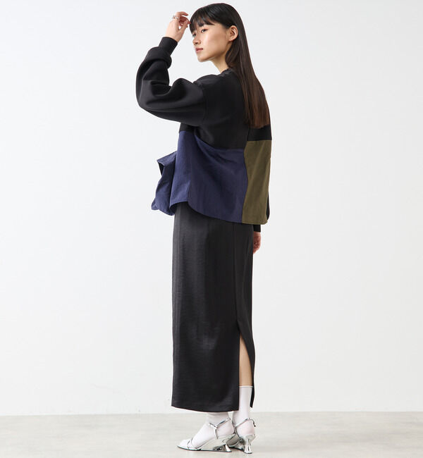Soffitto「異素材使いプルオーバー」|Tシャツ・カットソー|
