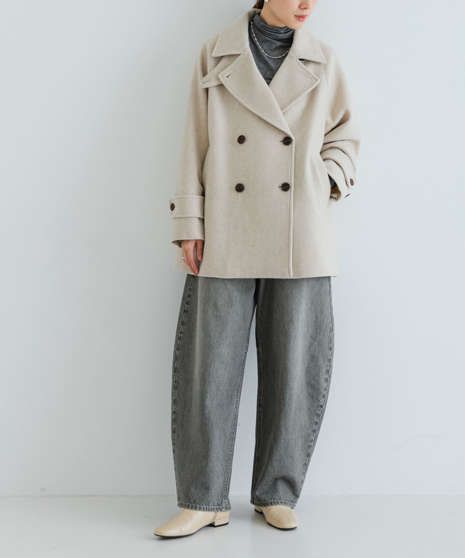 URBAN RESEARCH「『MADE IN JAPAN』スクエアトゥローヒールショートブーツ」|ショートブーツ|