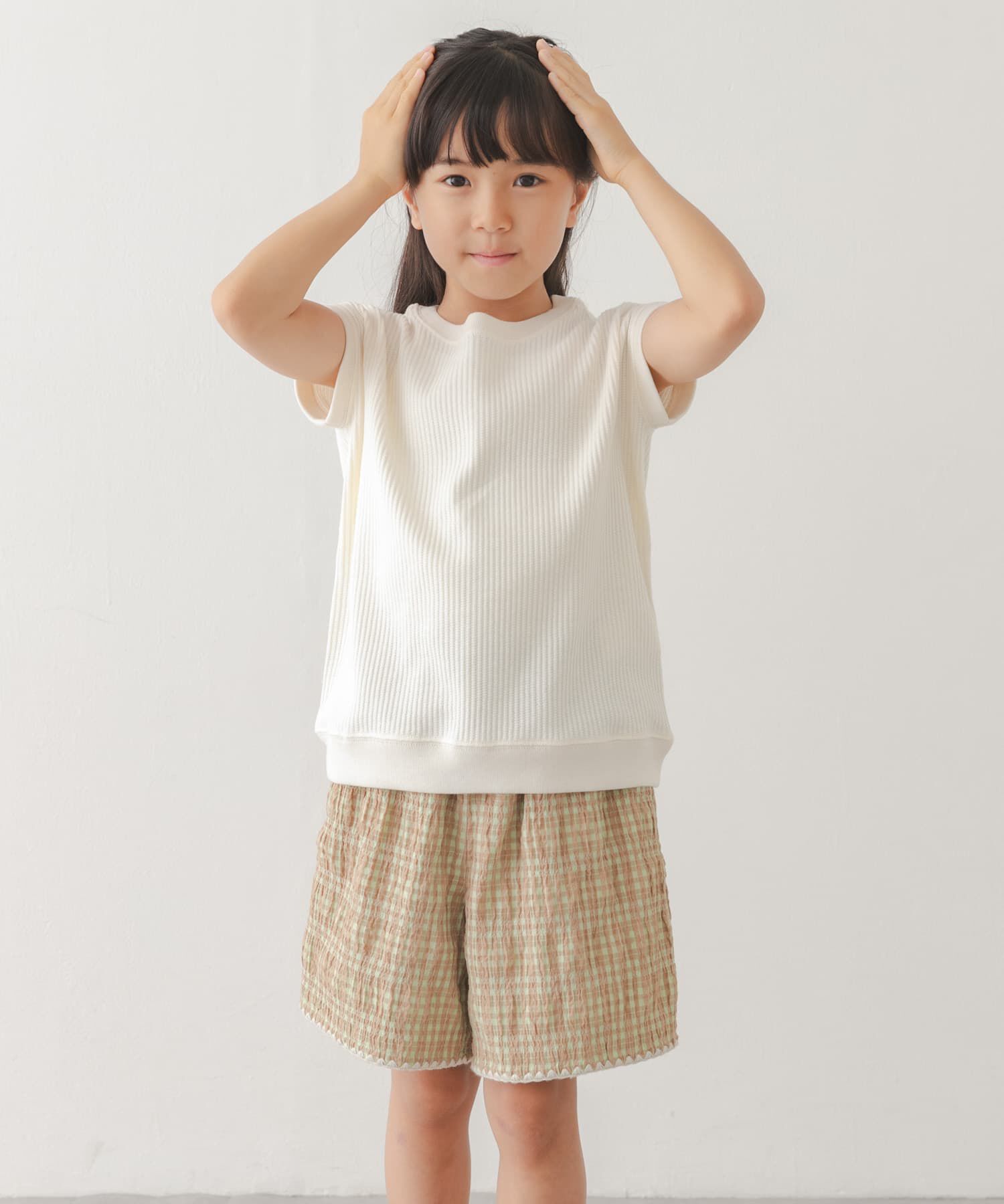 URBAN RESEARCH DOORS「『150サイズあり』変形ワッフルノースリーブプルオーバー(KIDS)」|その他|