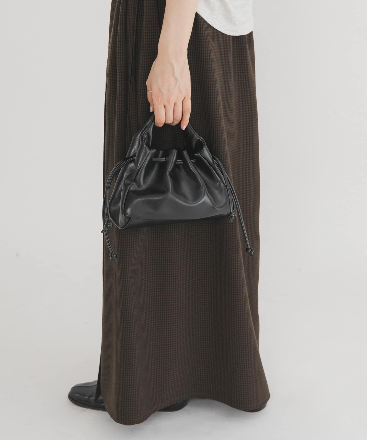  「巾着ワンハンドルミニBAG」|ハンドバッグ|