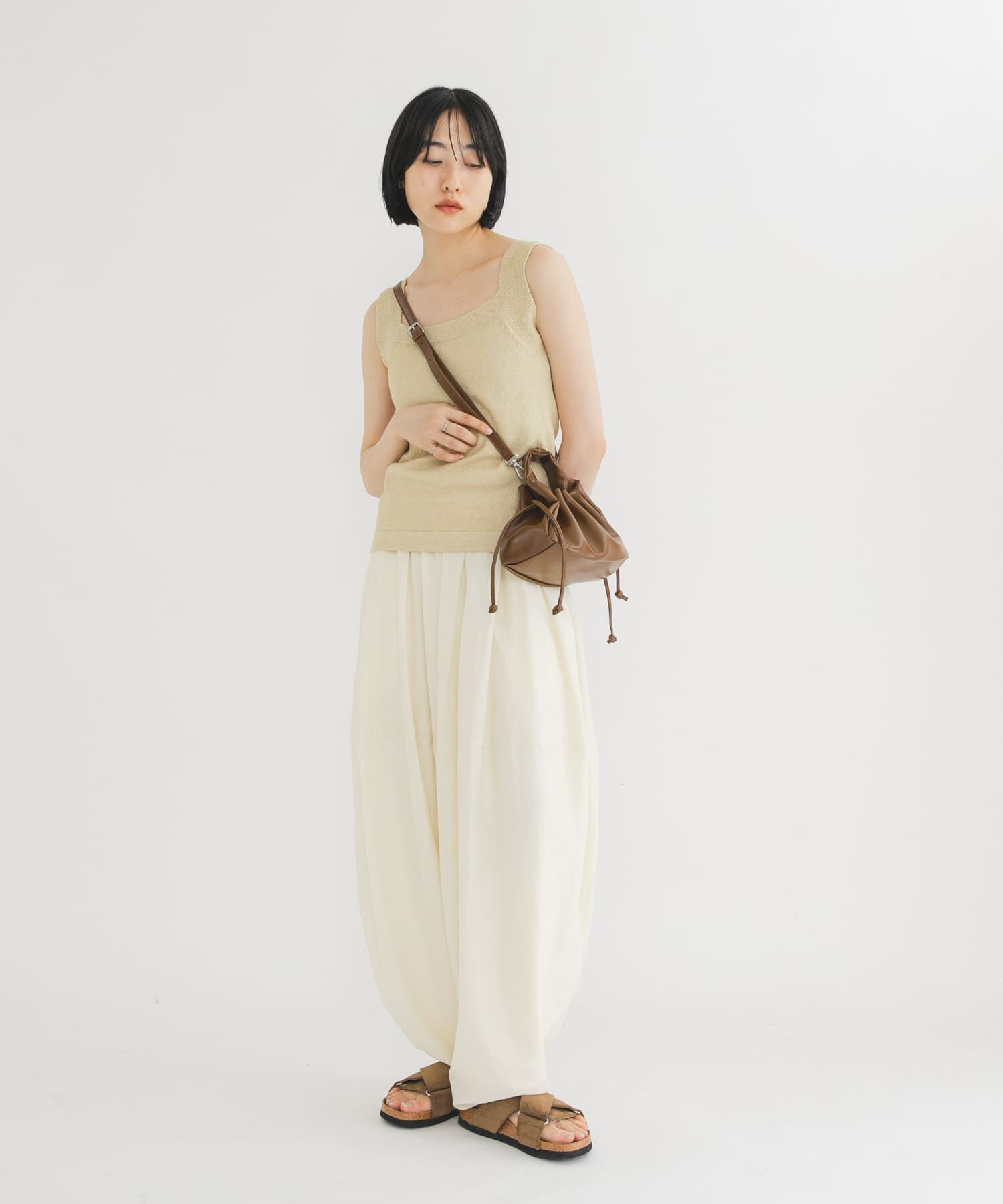  「巾着ワンハンドルミニBAG」|ハンドバッグ|