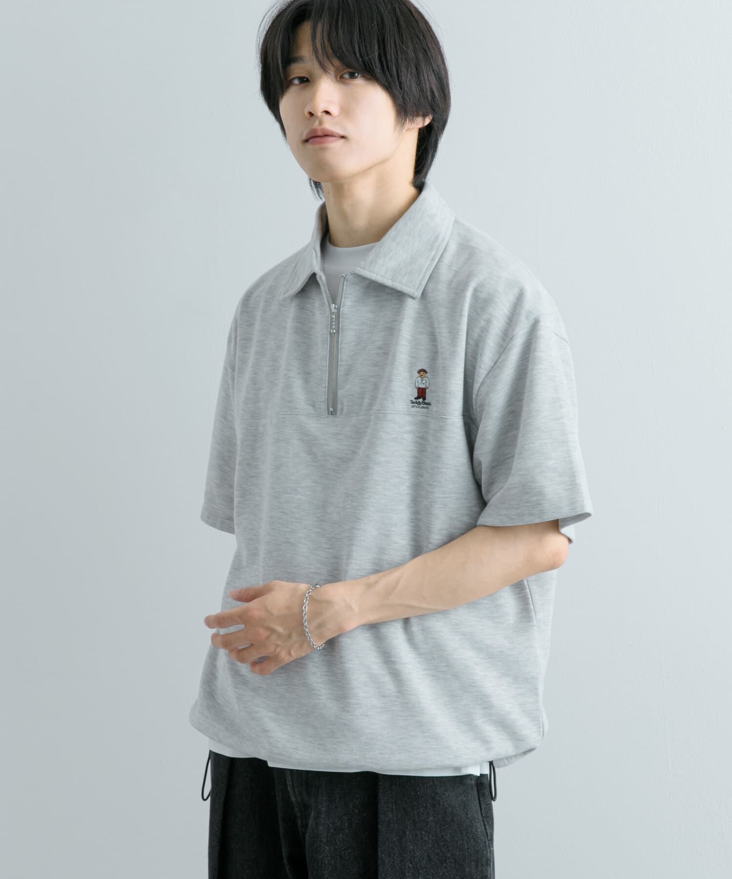 SENSE OF PLACE by URBAN RESEARCH「『別注』TeddyBear&times;SENSE OF PLACE　テディベアハーフZIPスウェット」|スウェット・ジャージ|