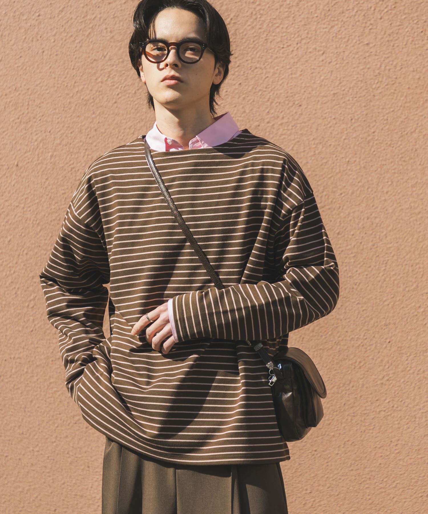 SENSE OF PLACE by URBAN RESEARCH「エクストラルーズバスクシャツ」|Tシャツ・カットソー|