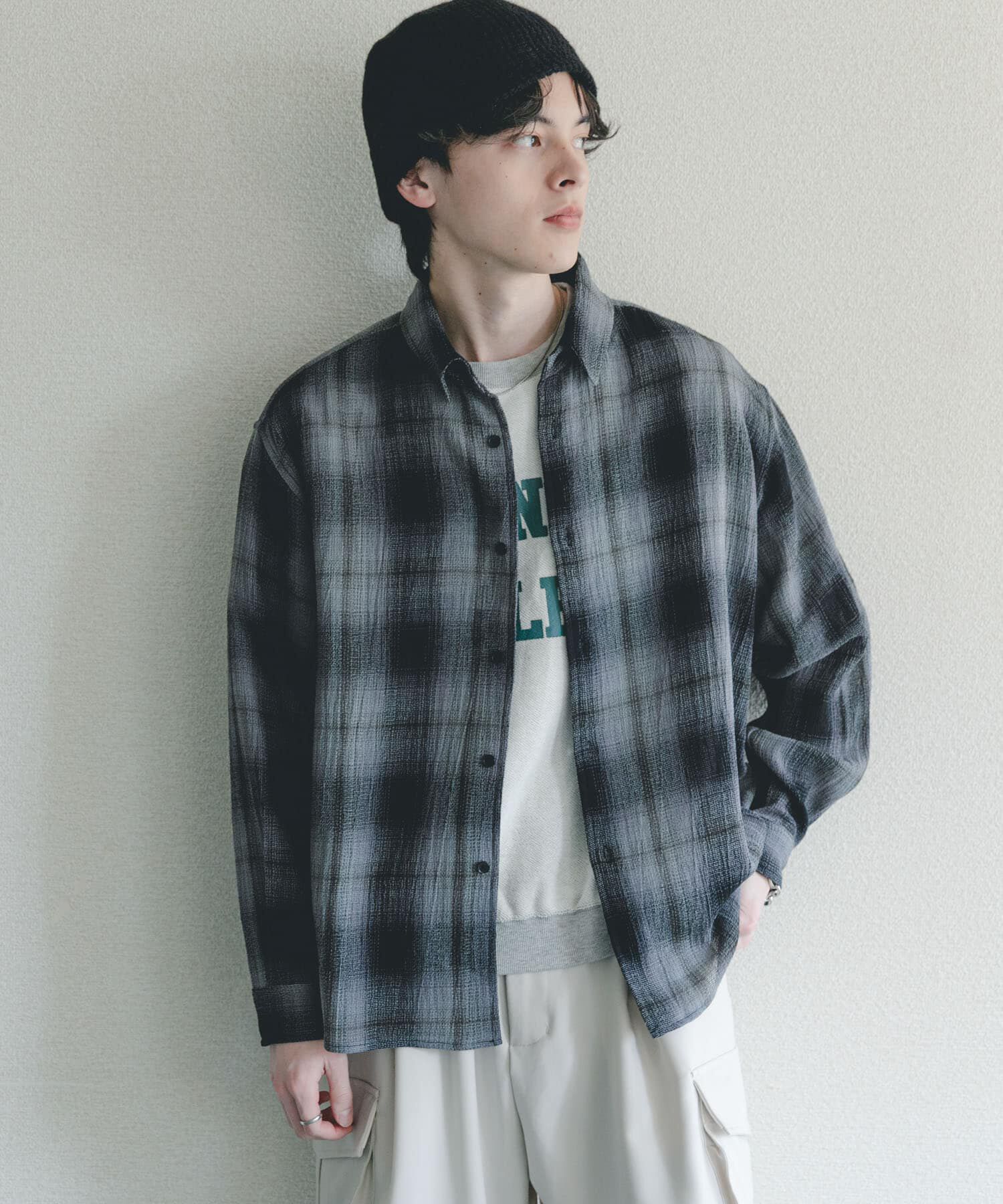 SENSE OF PLACE by URBAN RESEARCH「オンブレーチェックレギュラーカラーシャツ」|シャツ・ブラウス|