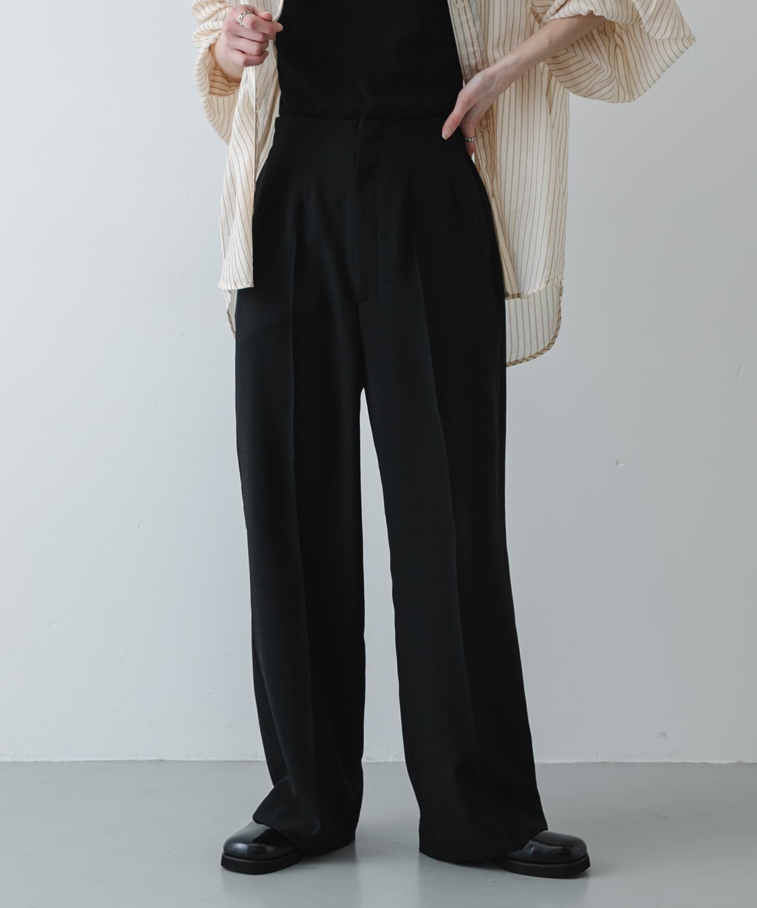 SENSE OF PLACE by URBAN RESEARCH「『一部WEB限定』『UR TECH DRYLUXE』リネンライクワイドパンツ」|その他|