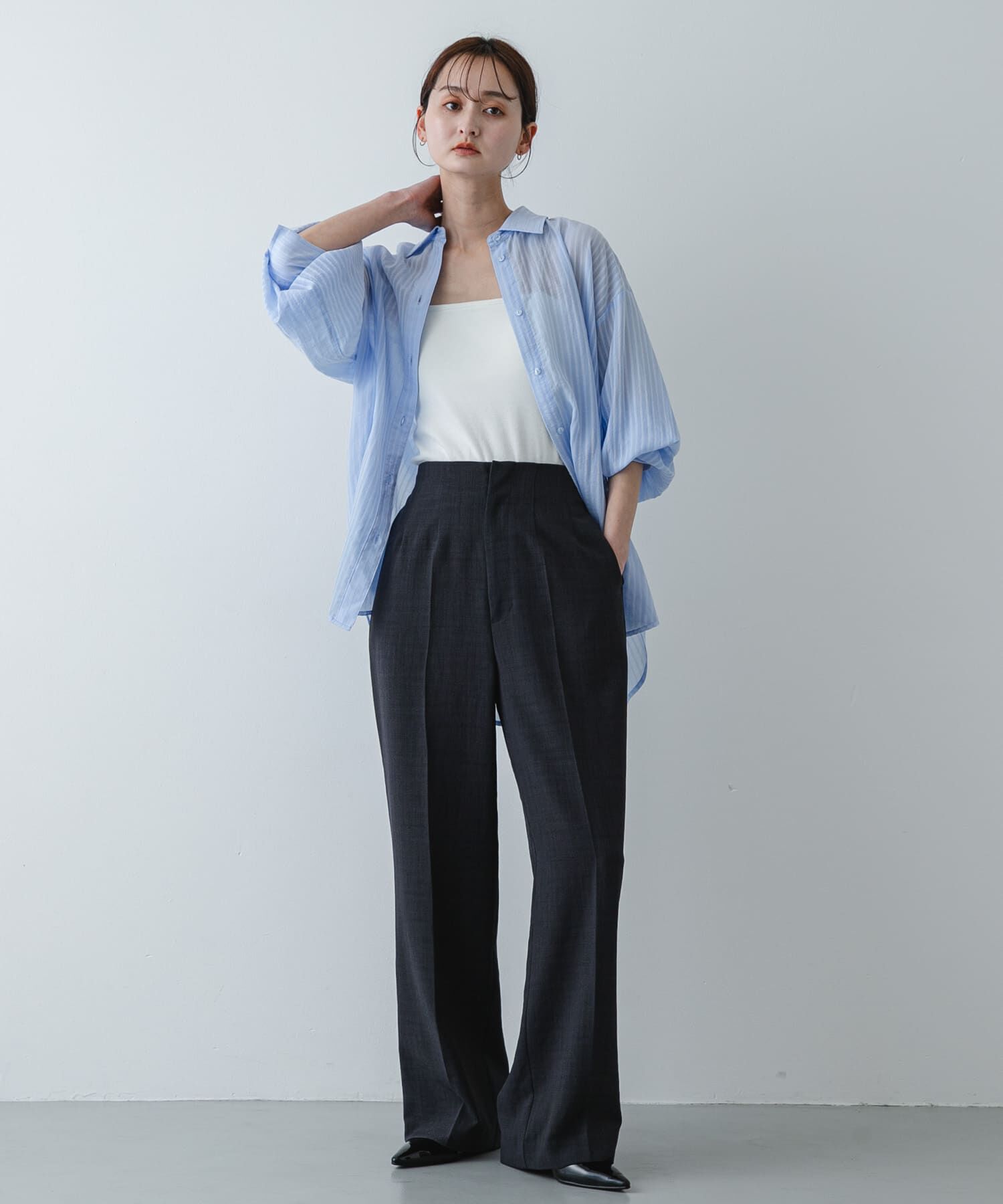 SENSE OF PLACE by URBAN RESEARCH「『一部WEB限定』『UR TECH DRYLUXE』リネンライクワイドパンツ」|その他|