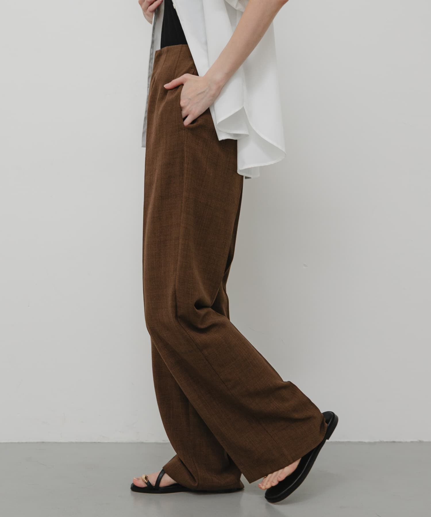 SENSE OF PLACE by URBAN RESEARCH「『一部WEB限定』『UR TECH DRYLUXE』リネンライクワイドパンツ」|その他|