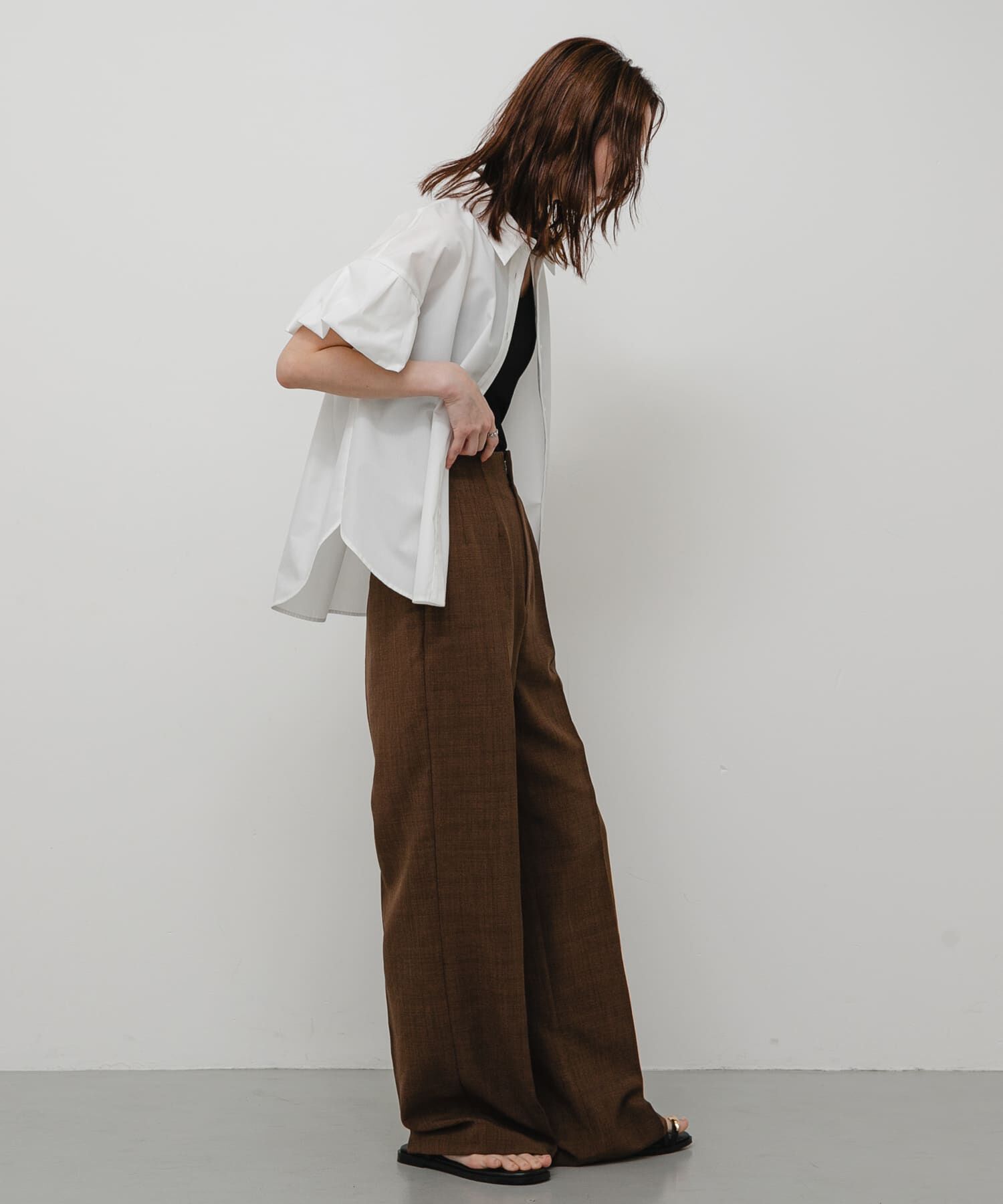 SENSE OF PLACE by URBAN RESEARCH「『一部WEB限定』『UR TECH DRYLUXE』リネンライクワイドパンツ」|その他|