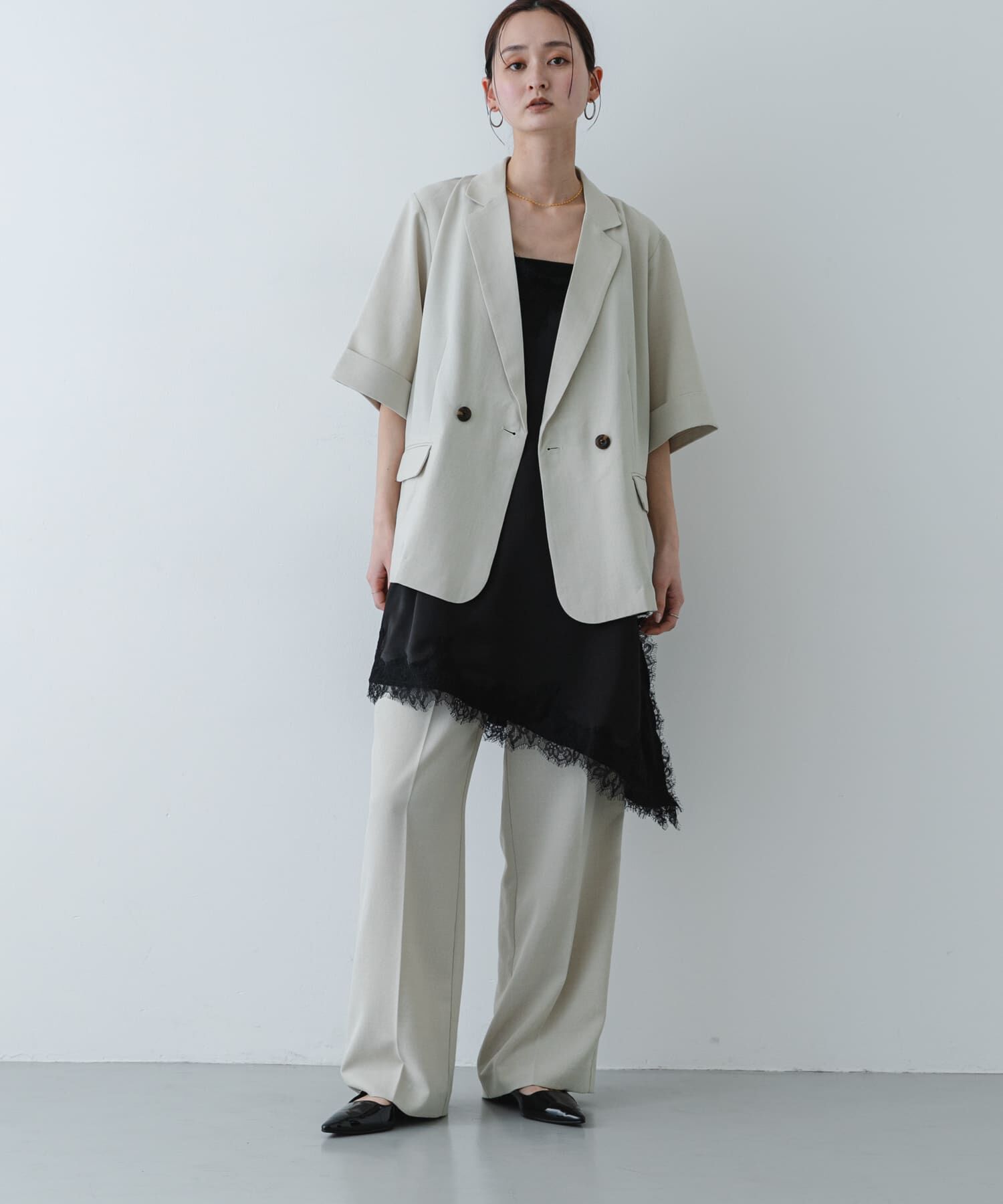 SENSE OF PLACE by URBAN RESEARCH「『一部WEB限定』『UR TECH DRYLUXE』リネンライクワイドパンツ」|その他|