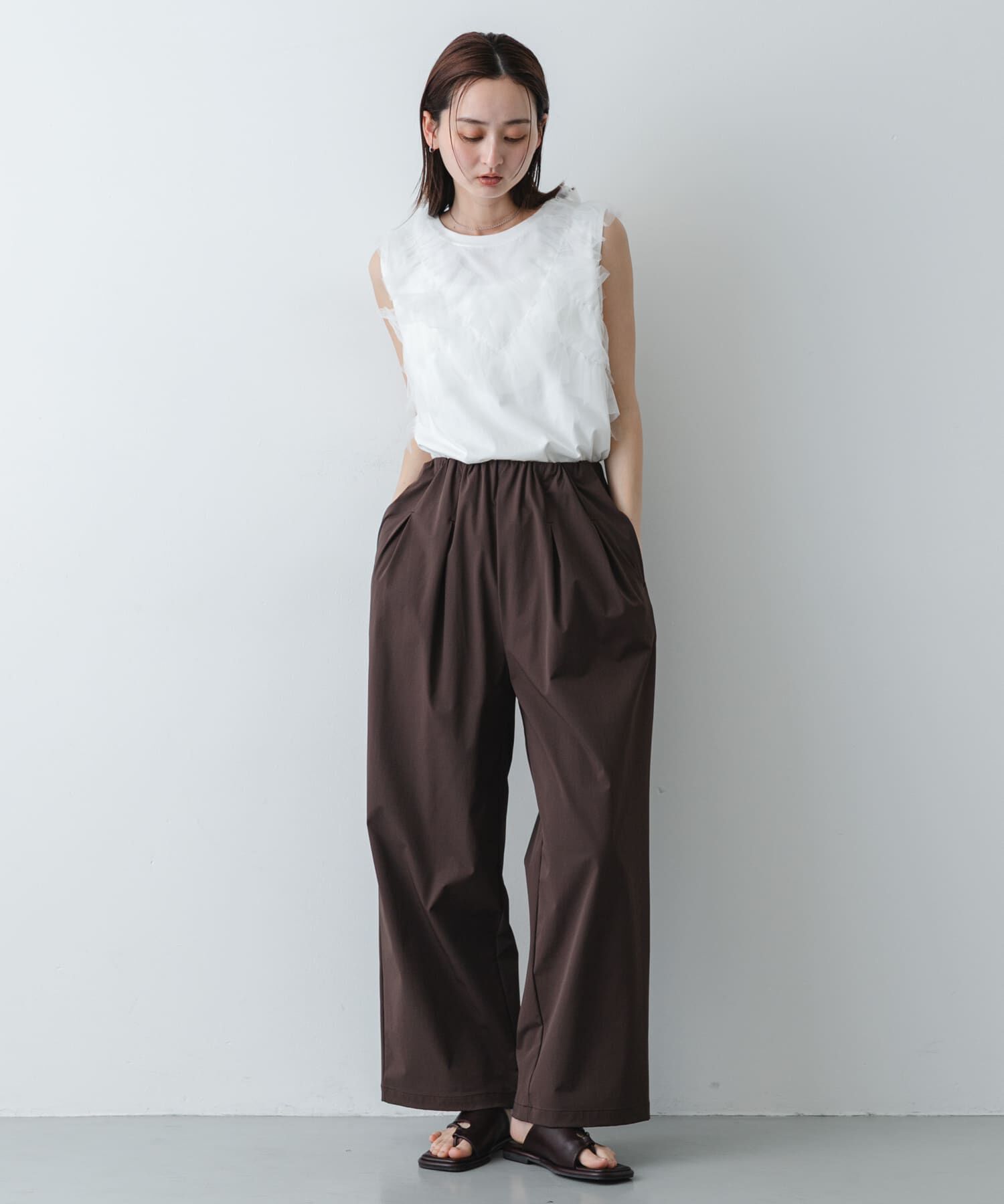 SENSE OF PLACE by URBAN RESEARCH「撥水ウエストタックルーズパンツ」|その他|