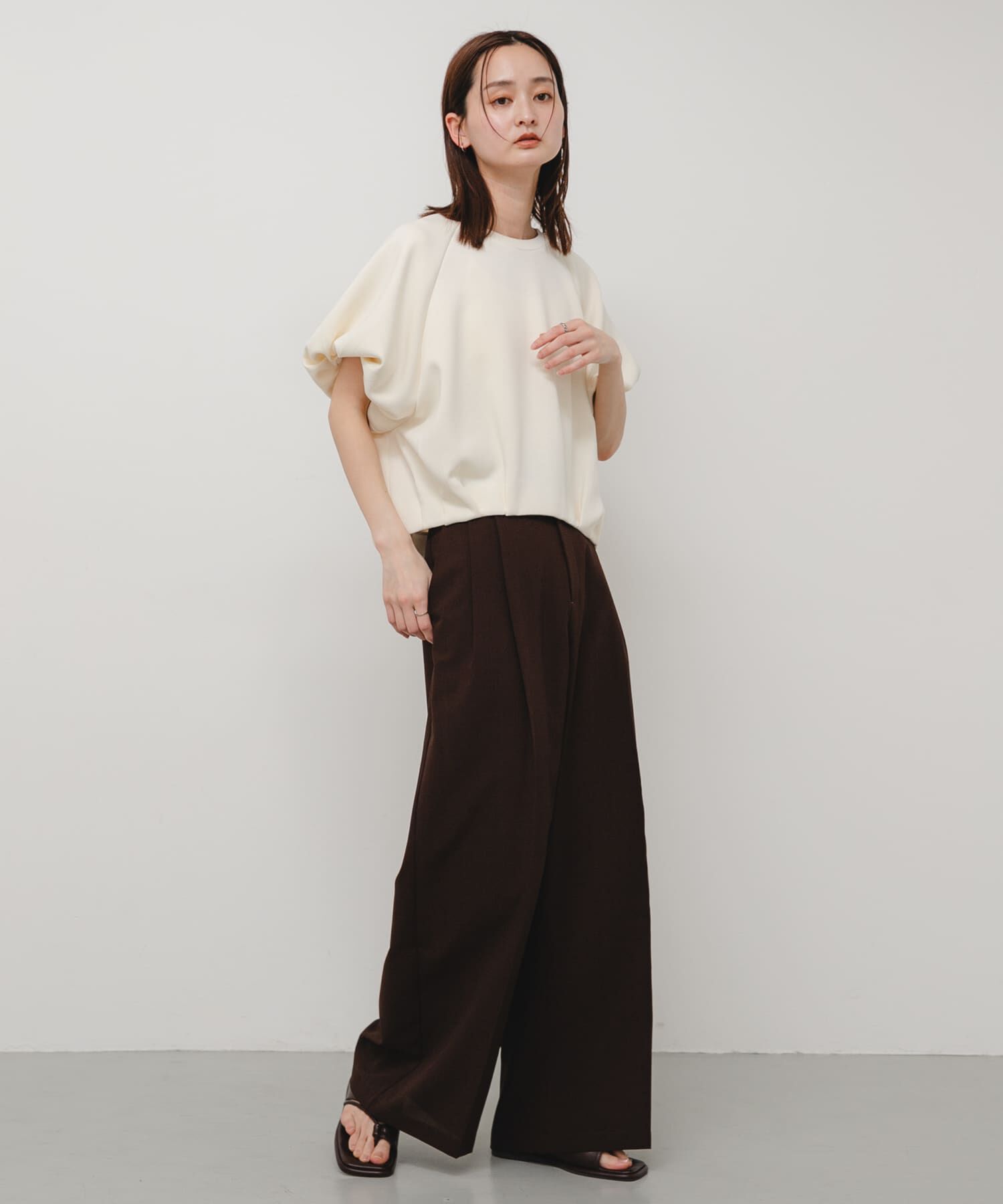 SENSE OF PLACE by URBAN RESEARCH「『速乾』イージーケアドライタッチワイドパンツ」|その他|