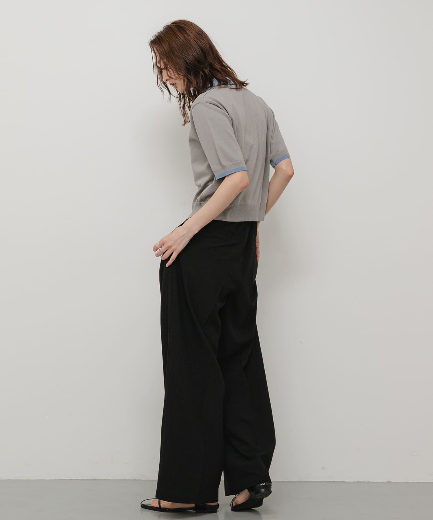 SENSE OF PLACE by URBAN RESEARCH「『WEB限定』『洗濯可』メタルボタンハイショクニットポロシャツ」|ニット・セーター|