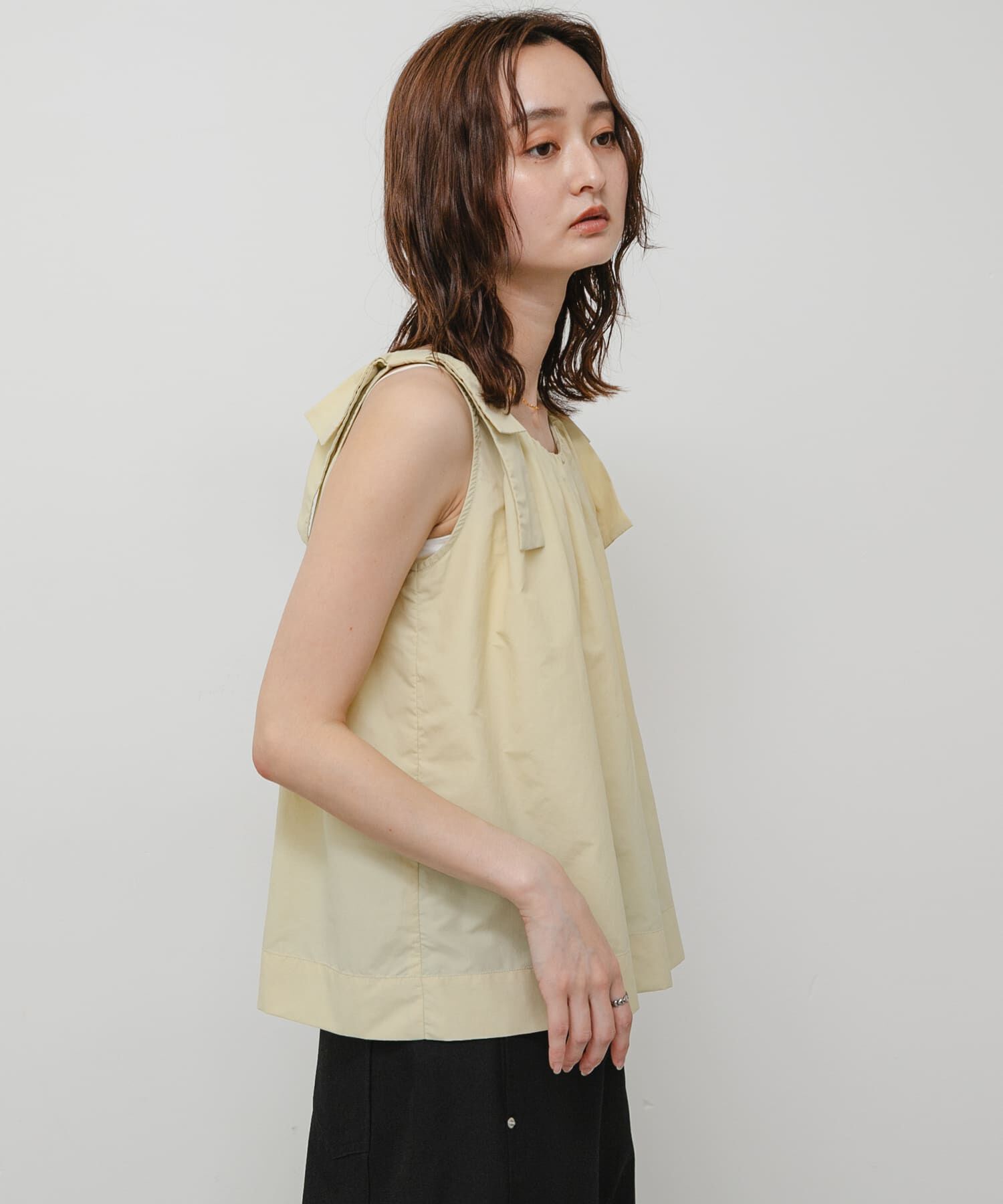 SENSE OF PLACE by URBAN RESEARCH「ショルダーリボンブラウス」|シャツ・ブラウス|