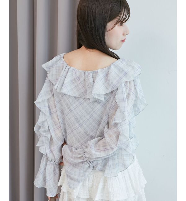  「キャミセットフリルブラウス」|シャツ・ブラウス|