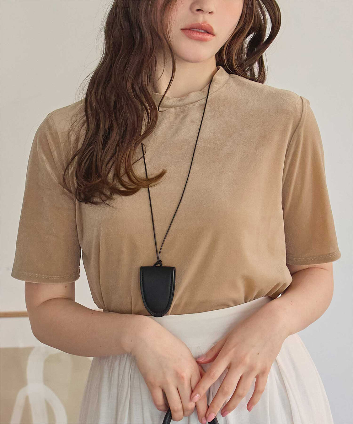 titivate「シアーベロア半袖Tシャツ」|Tシャツ・カットソー|