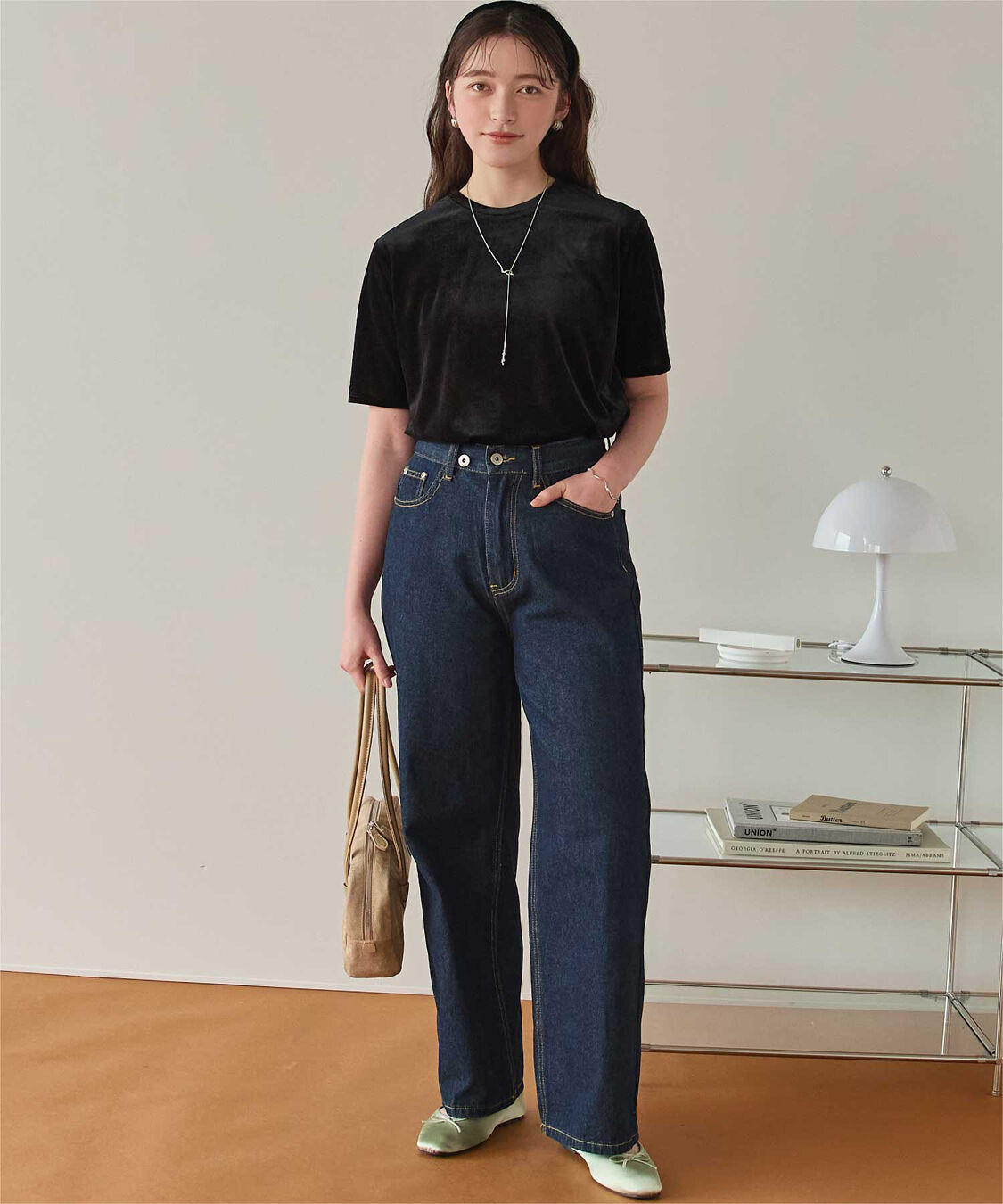 titivate「シアーベロア半袖Tシャツ」|Tシャツ・カットソー|