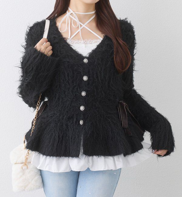  「【Premium order】ふわモテペプラムニット/セットアップ可能」|ニット・セーター|