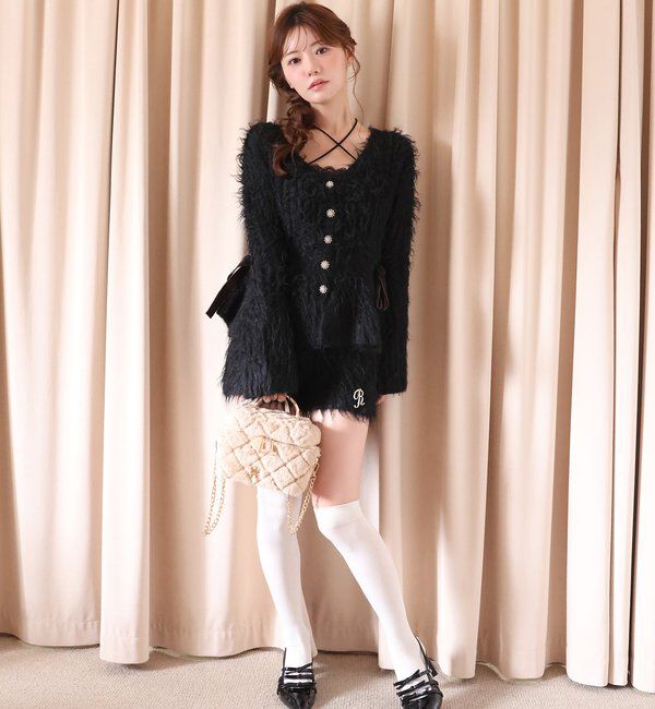  「【Premium order】ふわモテペプラムニット/セットアップ可能」|ニット・セーター|