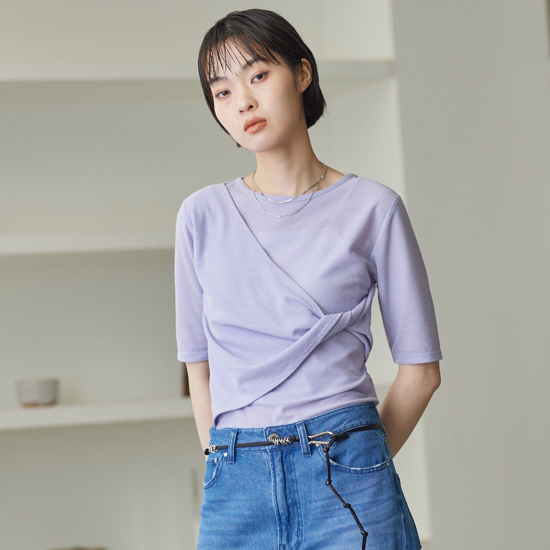 GALLEST「ツイストガーゼカットソー」|Tシャツ・カットソー|