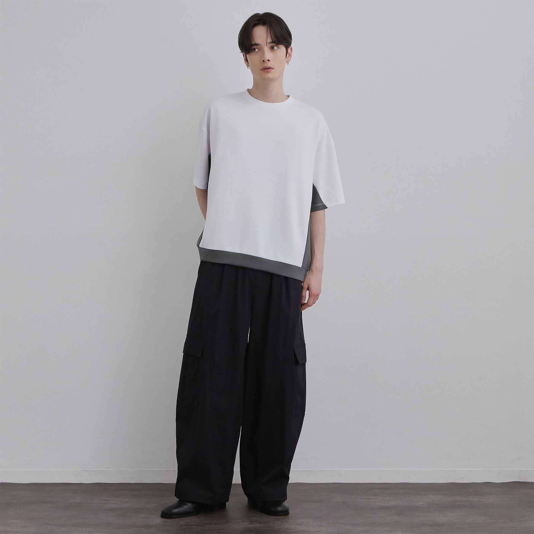 tk.TAKEO KIKUCHI「サイド切り替えカットソー」|Tシャツ・カットソー|
