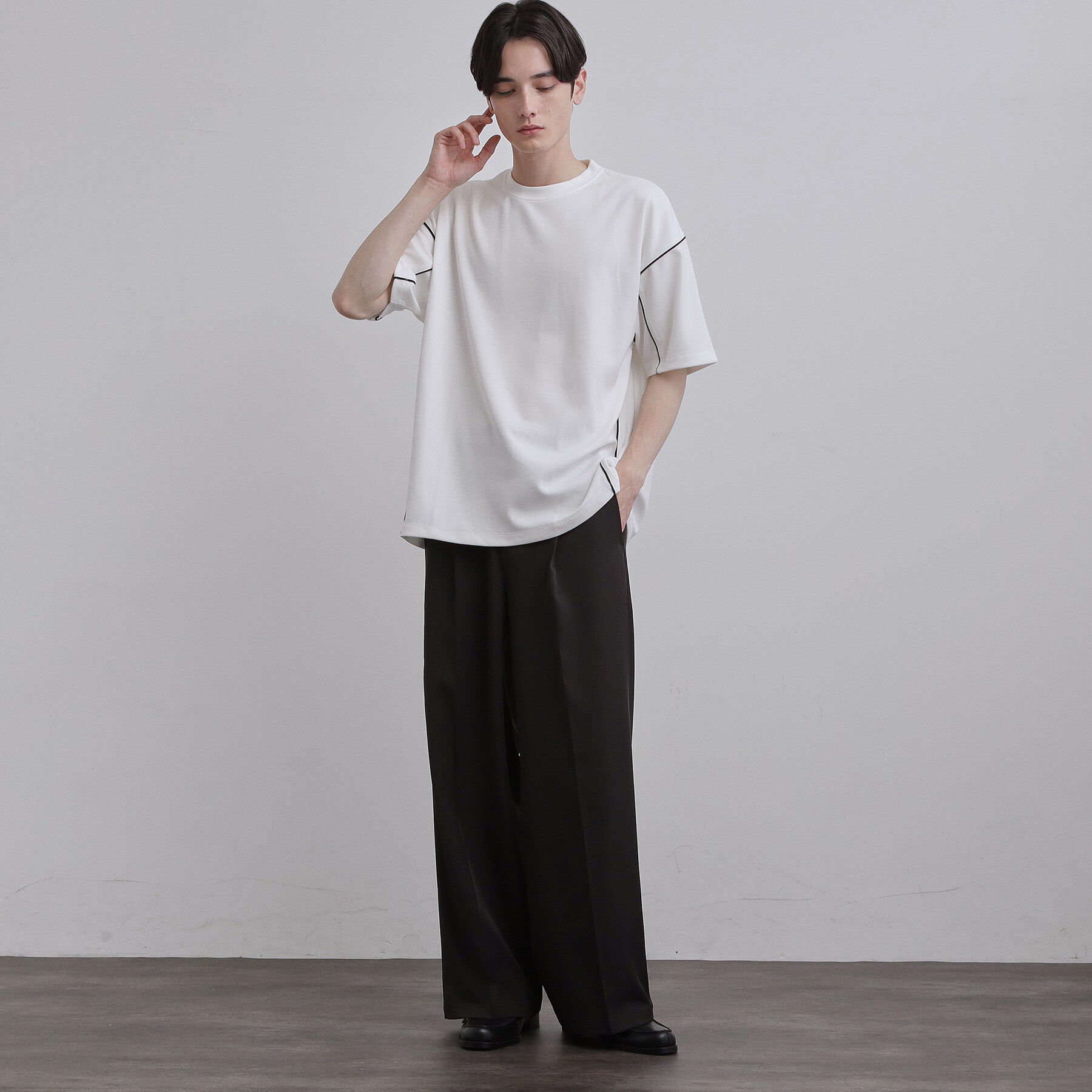 tk.TAKEO KIKUCHI「パイピングカットソー」|Tシャツ・カットソー|