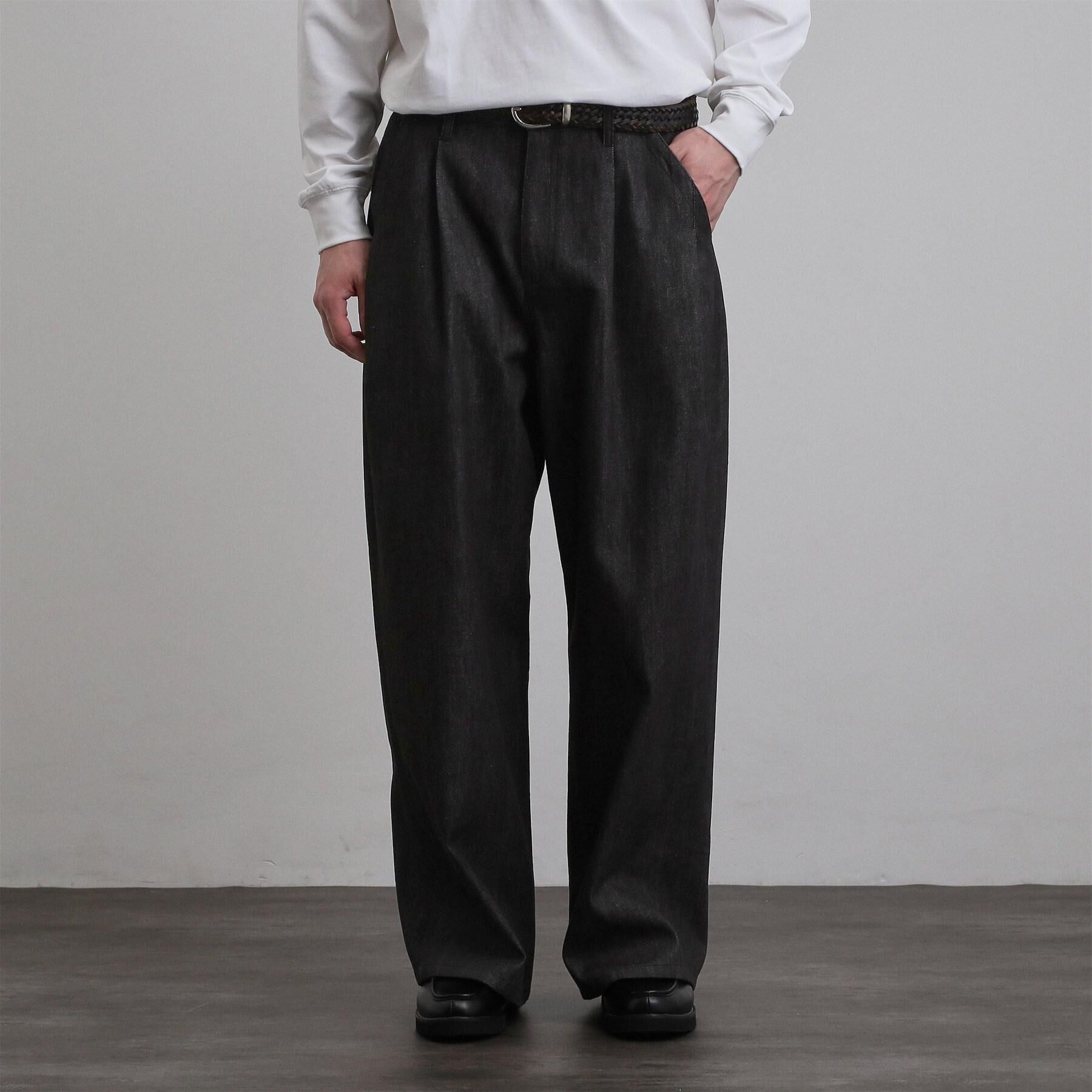 tk.TAKEO KIKUCHI「【色褪せしにくいデニム】Comfy Fadeless Denim Seriesワイドストレートデニム」|デニム|