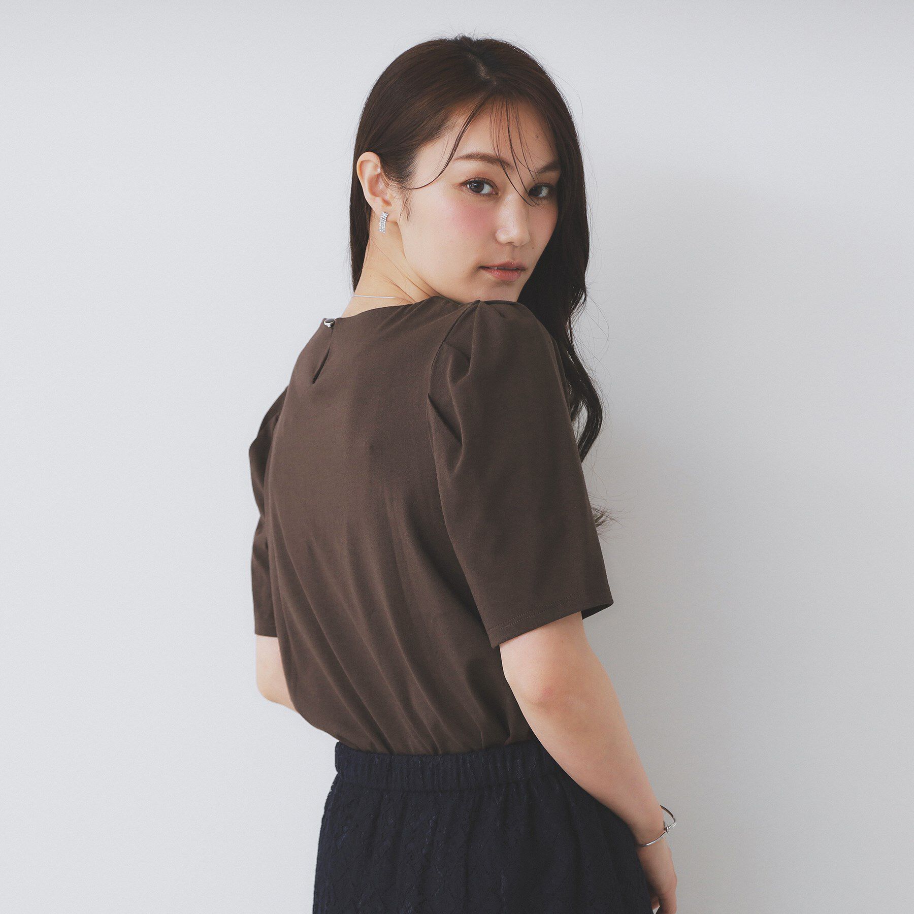 index「《7色展開／XS-LLサイズ》多機能タックスリーブトップス【汗ジミ防止／吸水速乾／接触冷感／UVケア」|Tシャツ・カットソー|