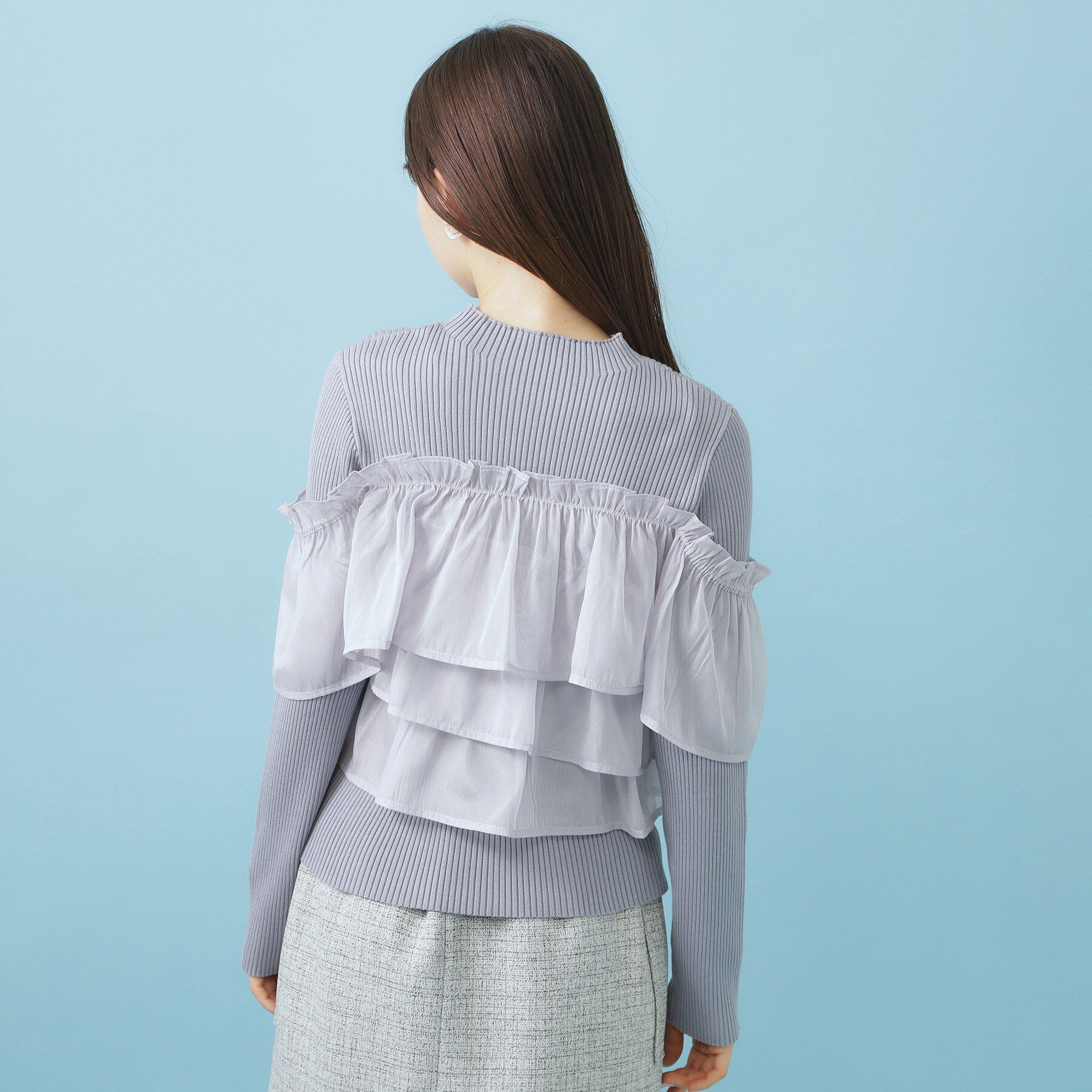 index「3wayフリルドッキングニット【洗濯機OK／抗ピル】」|ニット・セーター|