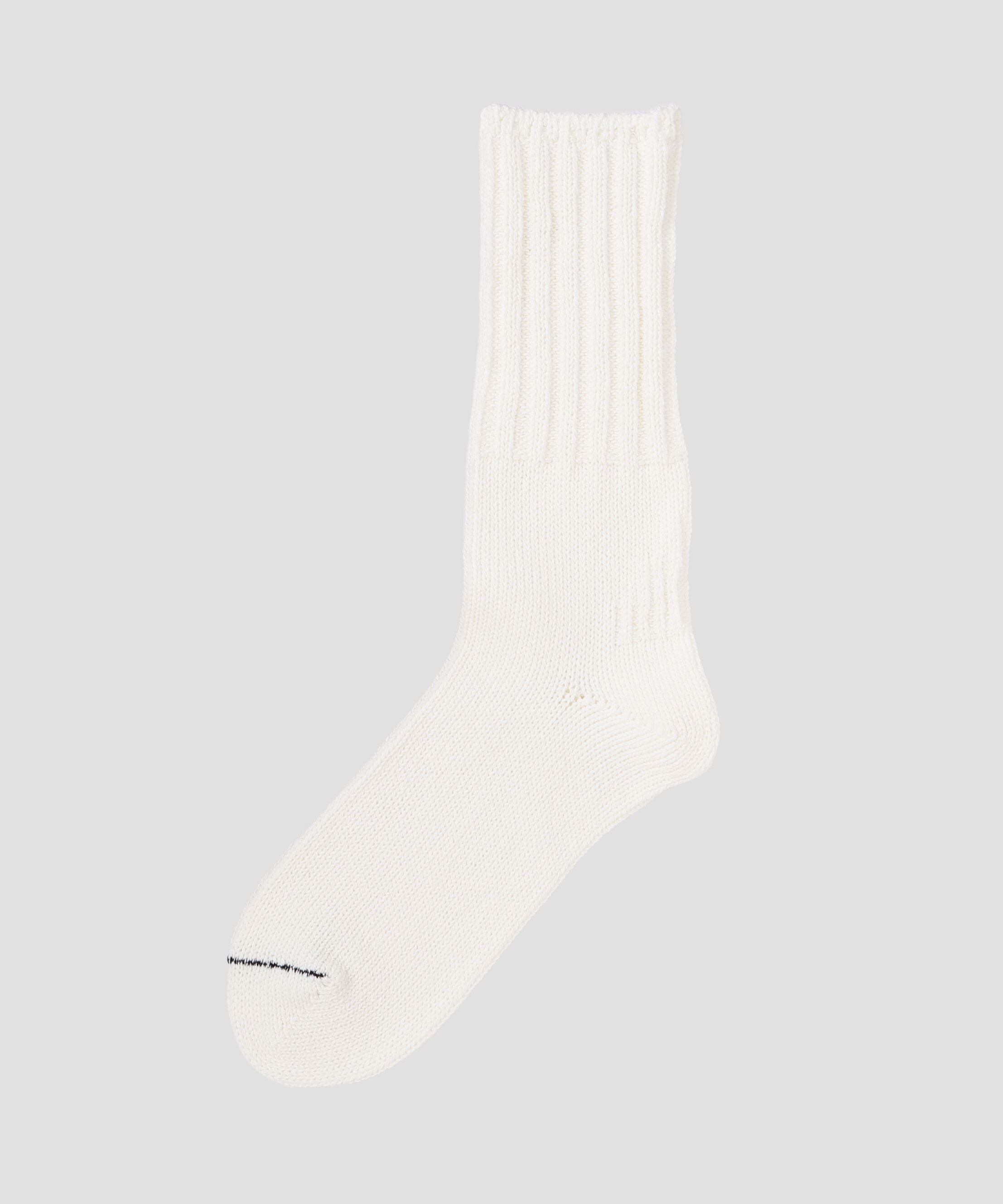 MHL.「WOMEN RECYCLED COTTON RIB SOCKS」|ソックス|WHITE