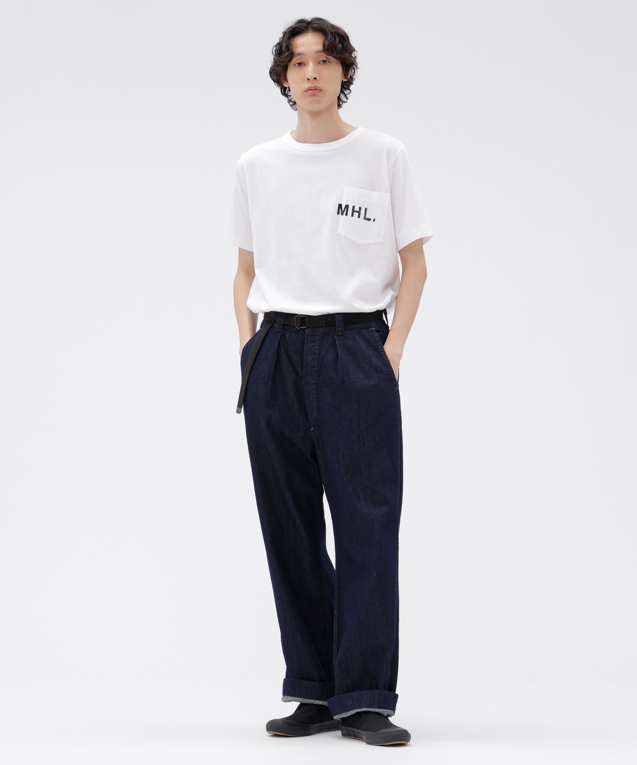 MHL.「PRINTED COTTON JERSEY TOP」|Tシャツ・カットソー|