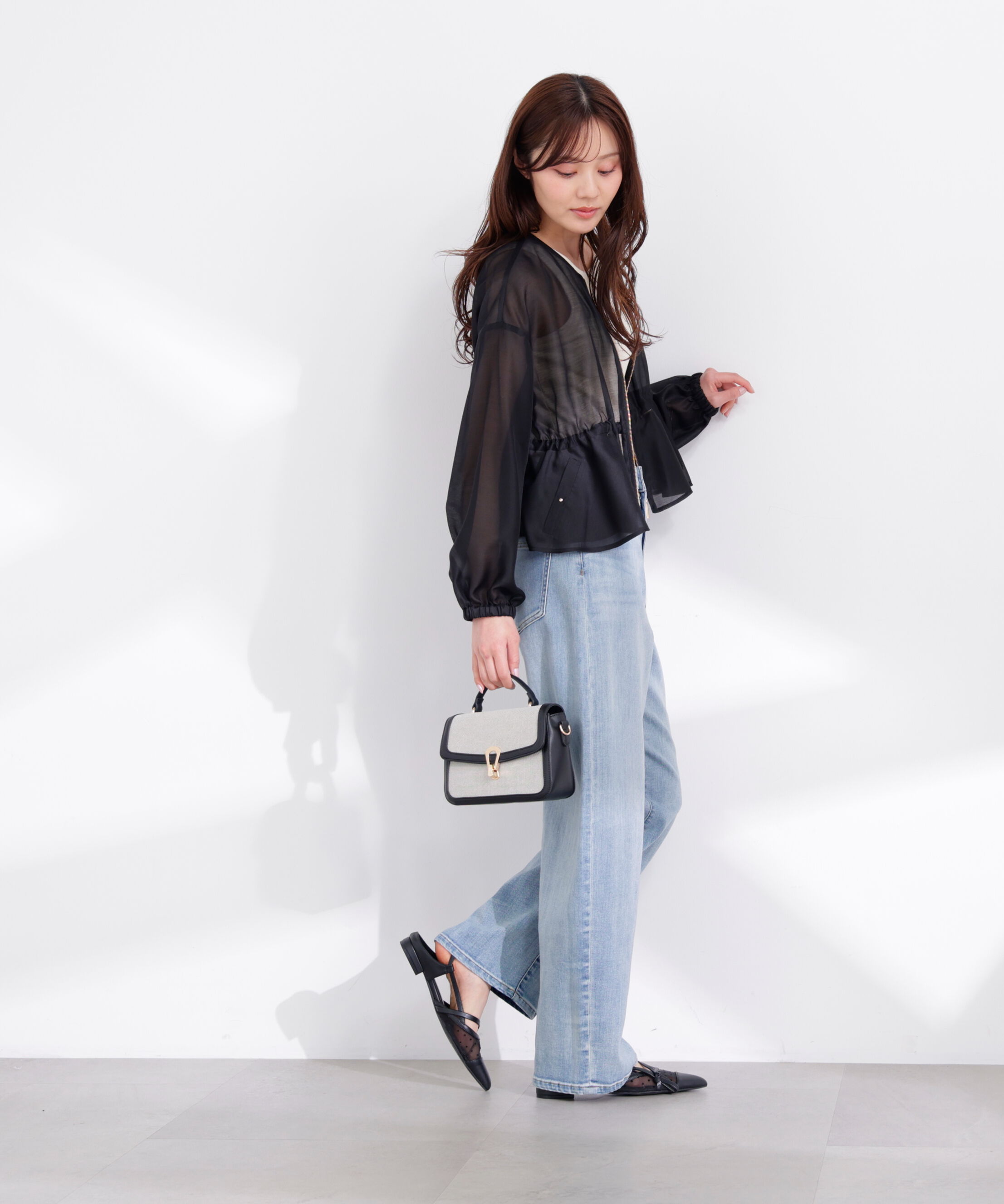 PROPORTION BODY DRESSING「〈a/mie〉カーブデニムパンツ　26SS」|その他|