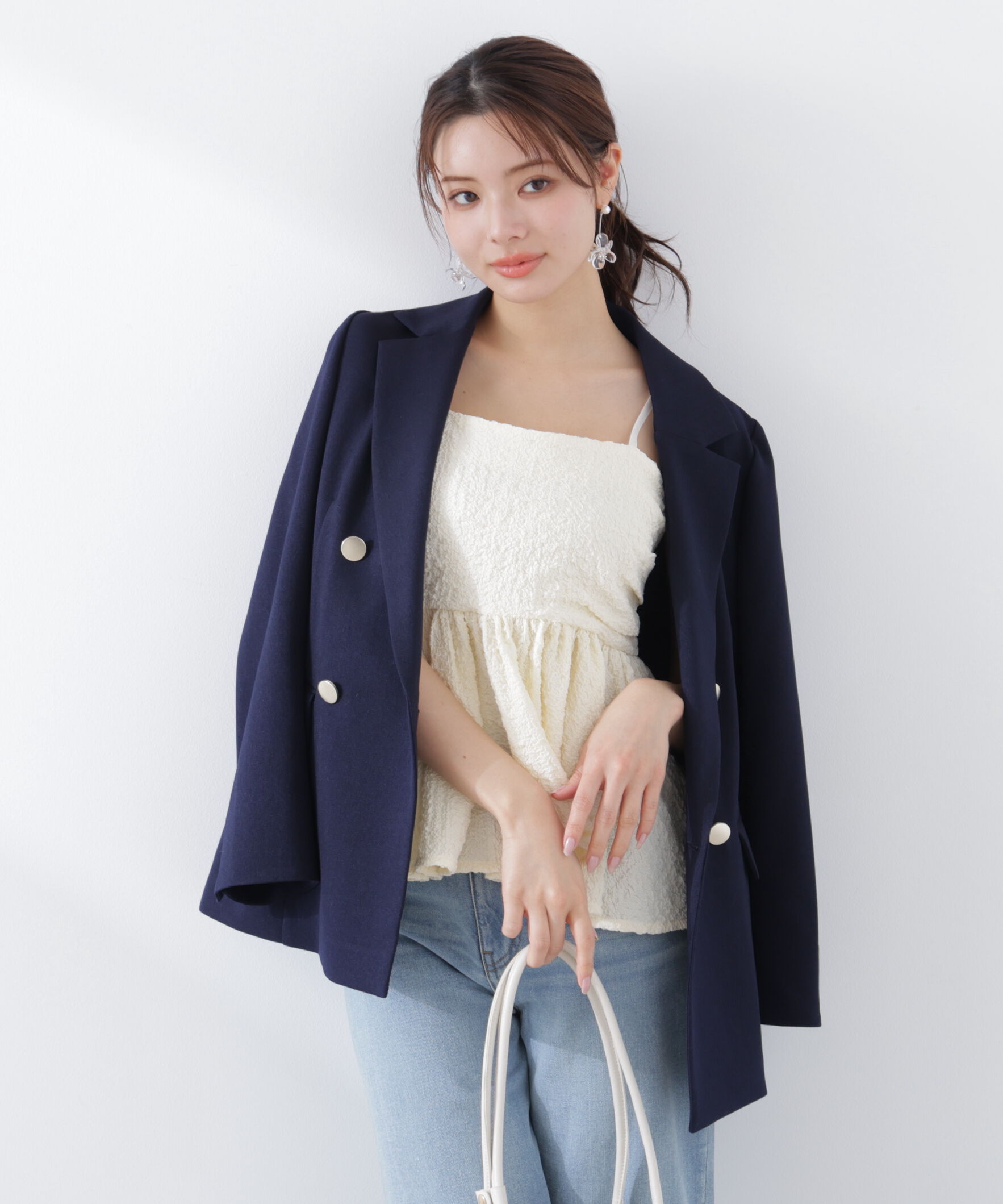 PROPORTION BODY DRESSING「〈a/mie〉膨れジャガードビスチェ　26SS」|シャツ・ブラウス|