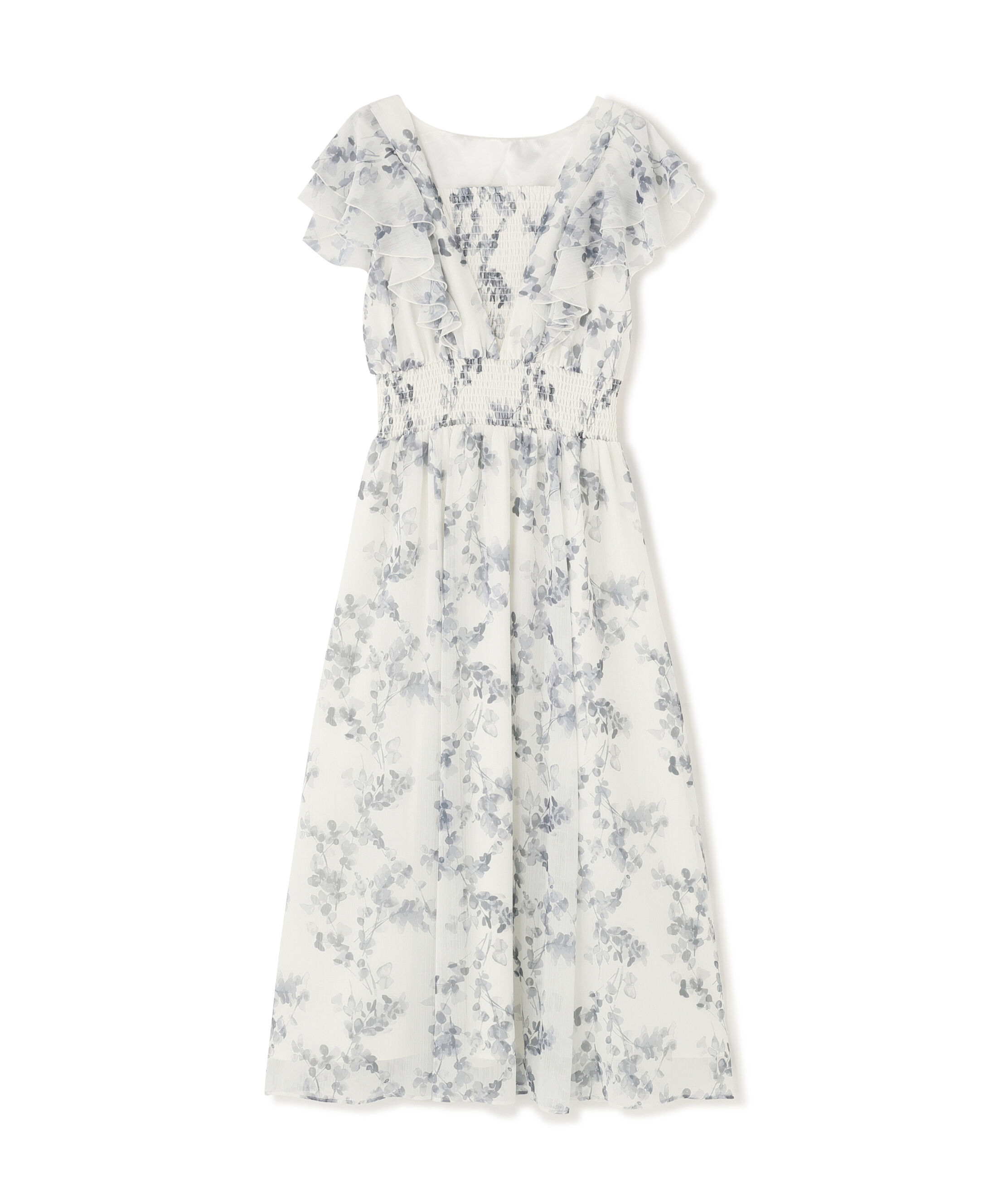 PROPORTION BODY DRESSING「ラッフル袖花柄ワンピース 26SS」|ワンピース|
