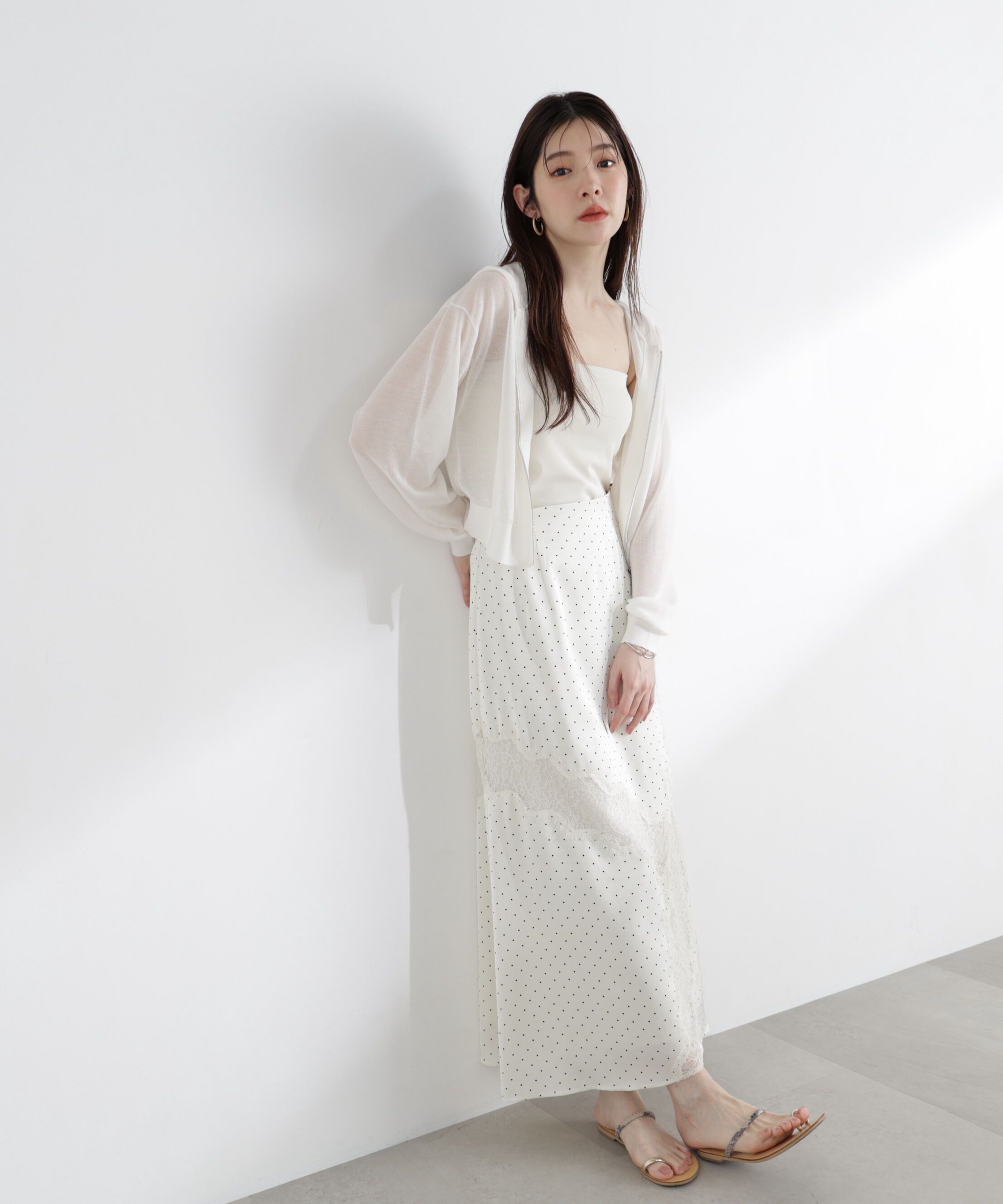 PROPORTION BODY DRESSING「レーストリムスカート 26SS」|スカート|