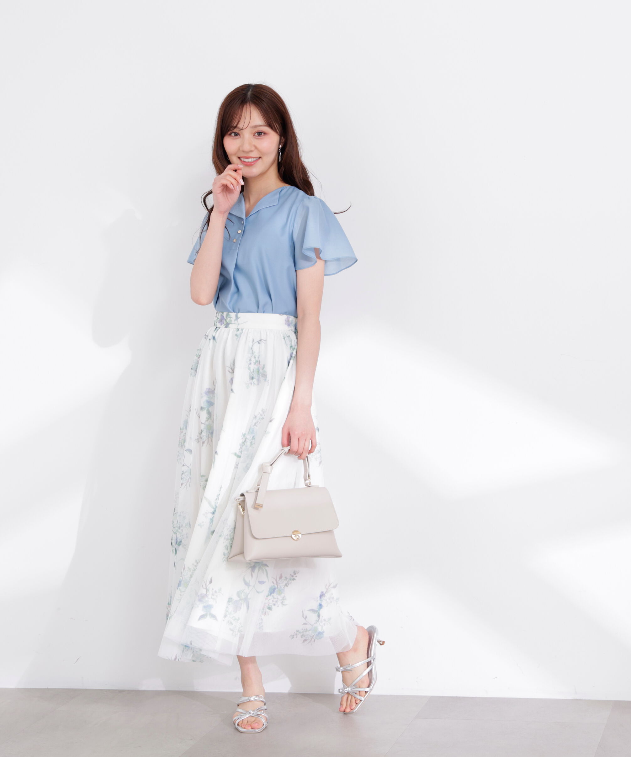 PROPORTION BODY DRESSING「花柄チュールスカート 26SS」|スカート|