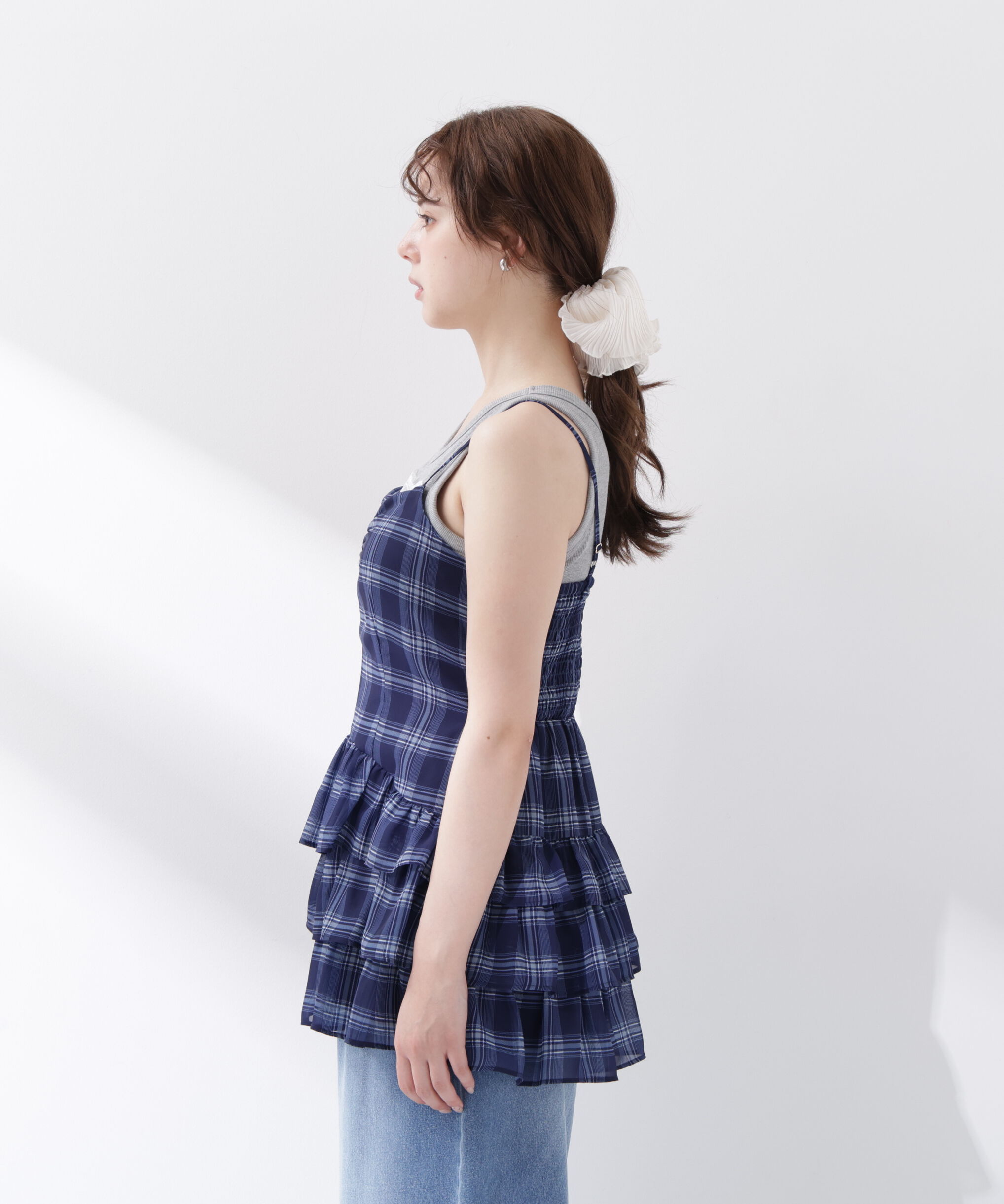 PROPORTION BODY DRESSING「チェックチュニック」|シャツ・ブラウス|